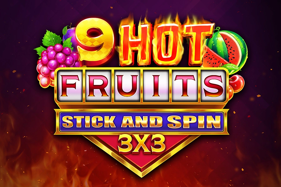 08001 9 hot fruits stick and spin 3x3